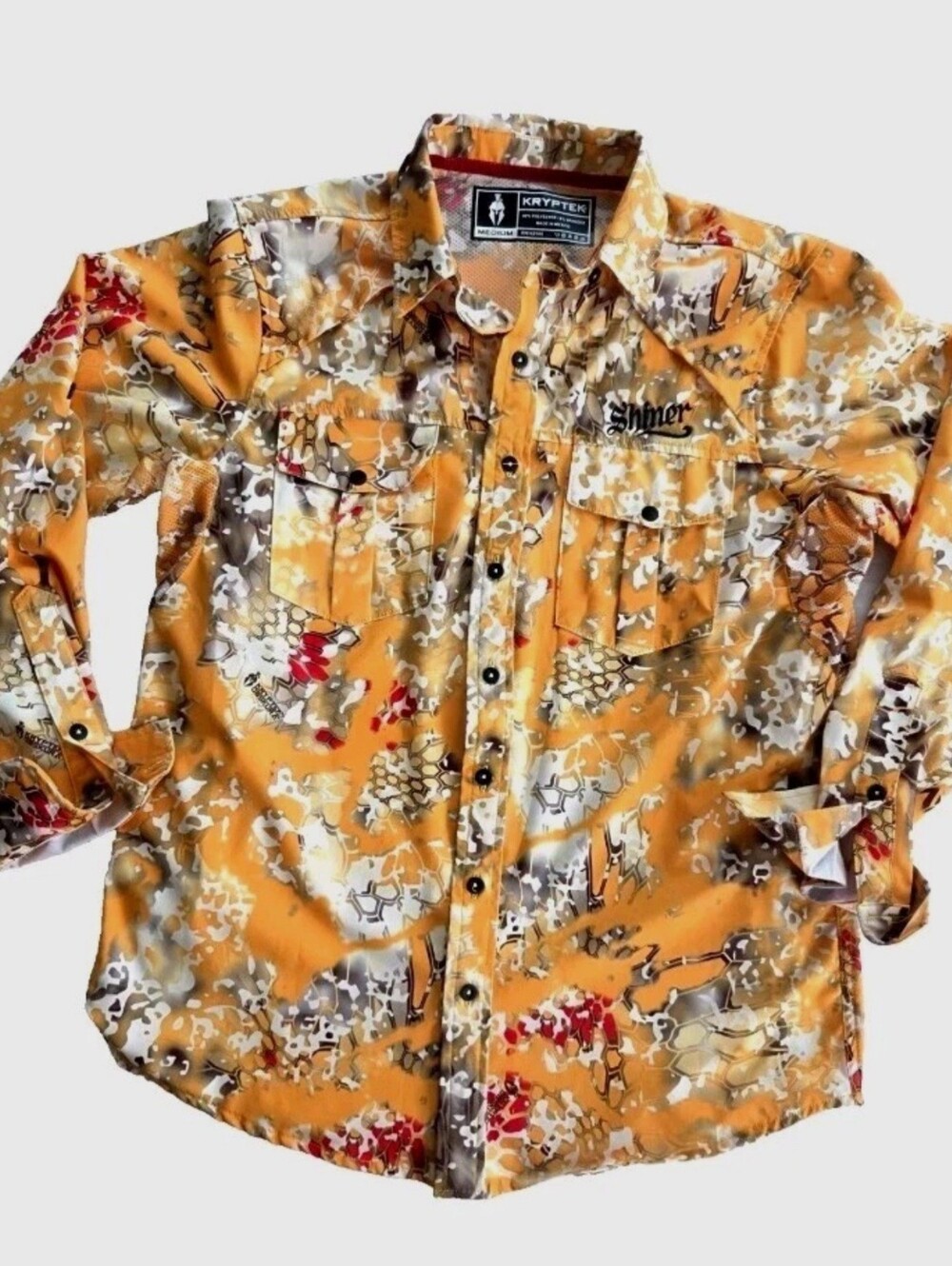 KRYPTEK * SHINER BEER * MENS XL BUTTON UP SHIRT Outdoor NWOT
